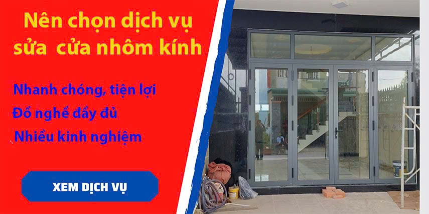 Đơn vị thi công sửa cửa nhôm kính danh tiếng ở Tp.HCM 